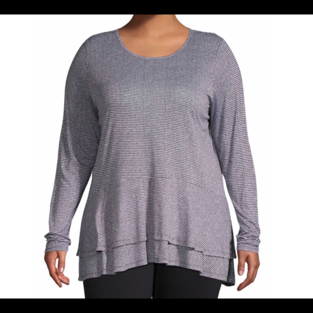 MICHAEL KORS ◾️  PLUS ◾️ Tiered Ruffled Hem Tunic